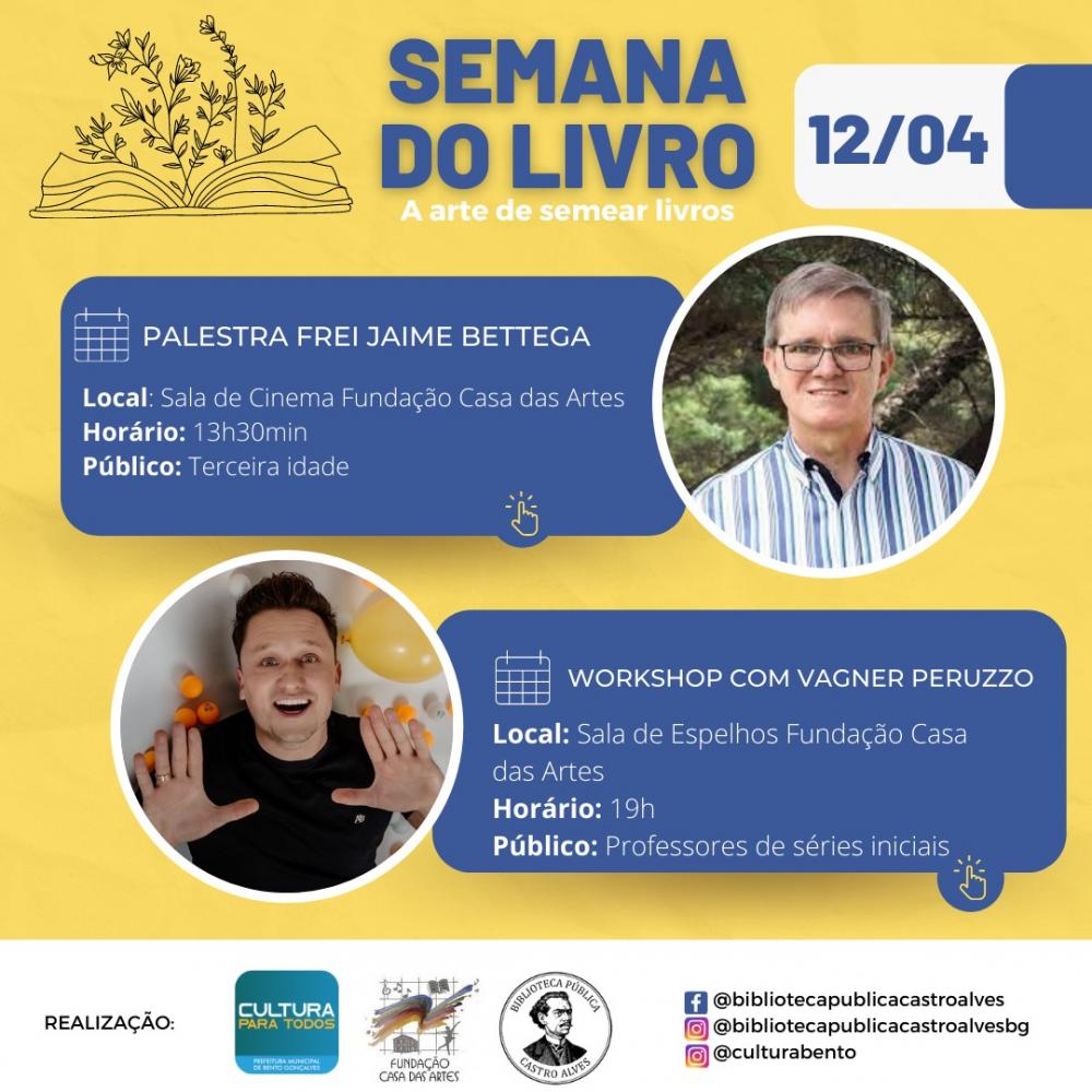 Bento Gonçalves vivencia a Semana do Livro a partir desta terça-feira, dia 12
