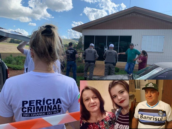 Morte da família Ilchenco chocou a comunidade da pequena cidade de Cruzaltense - Foto: Bruno Reinehr/Rádio Planalto/Divulgação