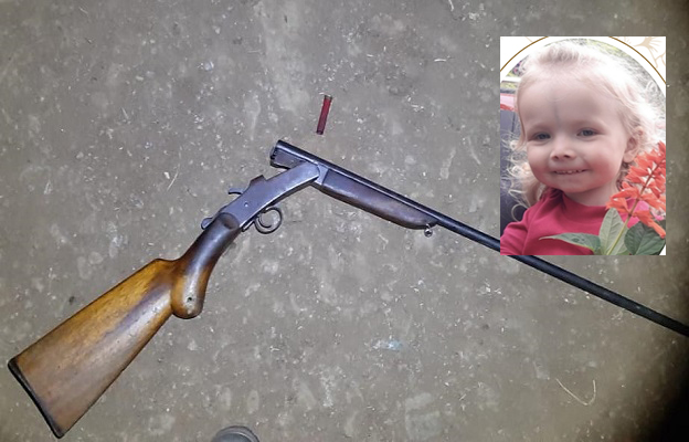 Menina de 2 anos é morta acidentalmente pelo próprio pai