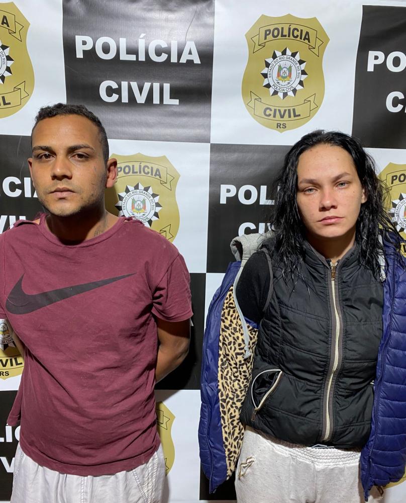 Casal Martielo e Sheila foi encontrado em dois apartamentos no bairro Restinga, em Porto Alegre - Fotos: Polícia Civil