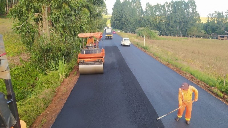 Metade dos reparos previstos na estrada estão concluídos - Foto: Divulgação / Daer