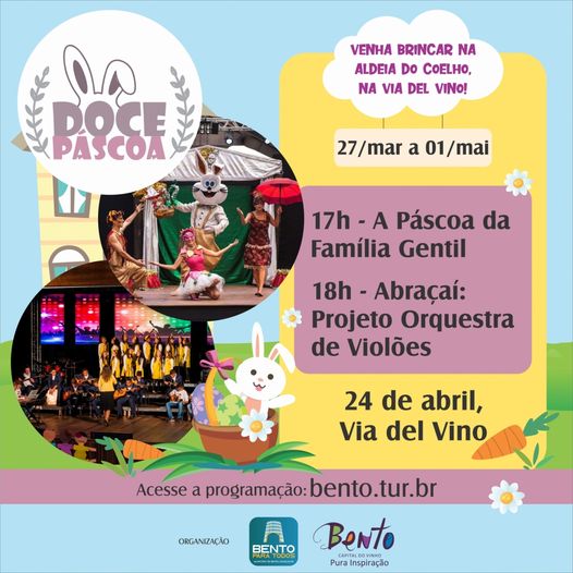Doce Páscoa: programação continua com muitas atrações