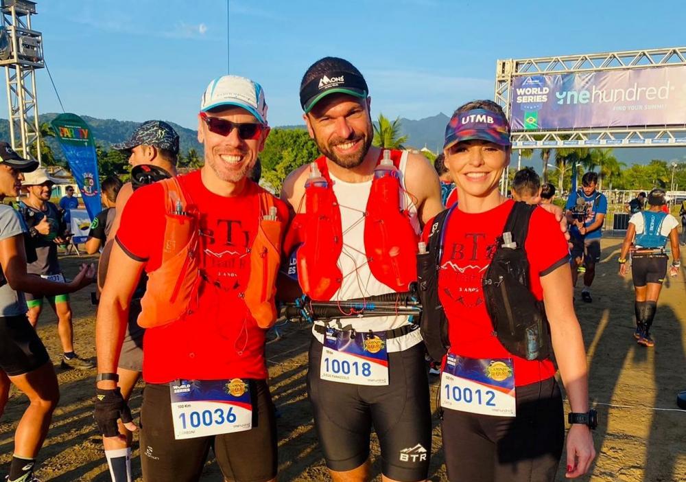 Sirlesio Carboni, presidente da BTR, Diego Panazzolo e Cátia Geremia estarão na prova dos 100 quilômetros - Foto: BTR