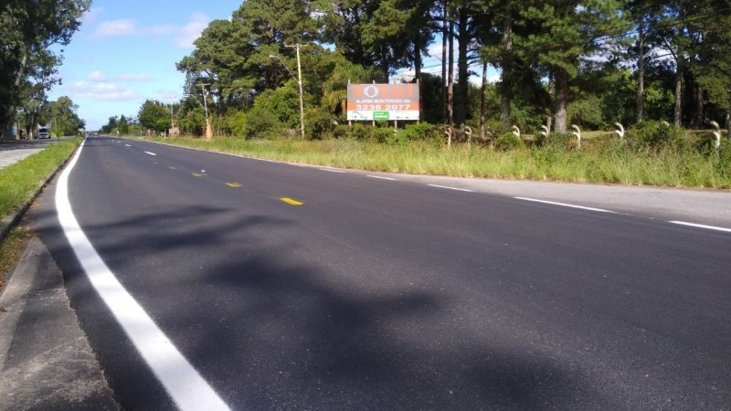 Daer renovou condições de trafegabilidade da estrada que leva ao Cassino, no litoral sul gaúcho - Foto: Divulgação Daer