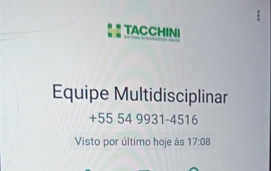 Número utilizado pelo criminoso não é do Hospital Tacchini - Foto: Divulgação
