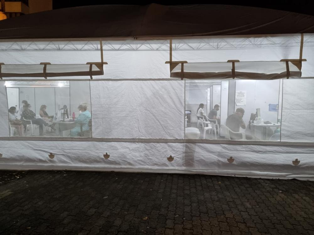 Barraca Fast Track tornou-se um símbolo no combate à Covid-19 em Bento Gonçalves