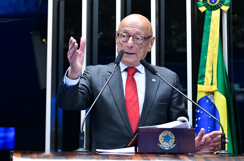 O senador Esperidião Amin (PP-SC) questionou a constitucionalidade do inquérito 4781, que tramita no Supremo Tribunal Federal - Waldemir Barreto/Agência Senado