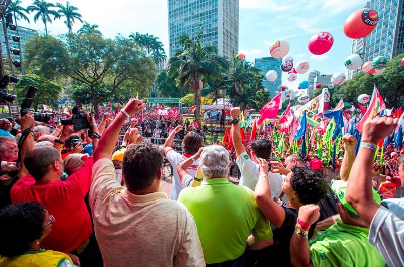 Ato promovido por centrais sindicais em São Paulo no Dia do Trabalhador, em 2019 - Agência Senado