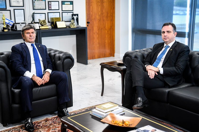 Os presidentes dos Poderes Judiciário e Legislativo se reuniram nesta terça-feira (3) e reforçaram a preservação da democracia e do estado de direito e a garanta da normalidade das eleições no Brasil - Pedro Gontijo/Senado Federal