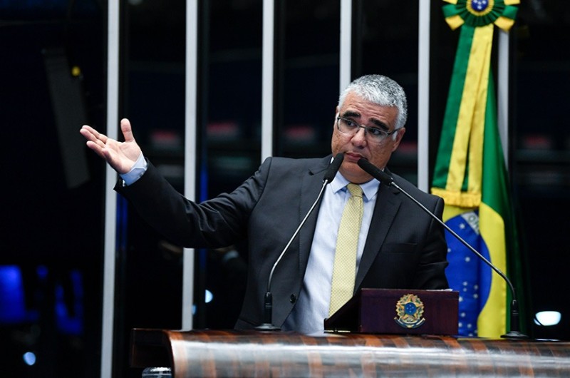 Para o senador Eduardo Girão (Podemos-CE), "ou se é a favor da vida, ou se é a favor do aborto, que é a morte". - Agência Senado