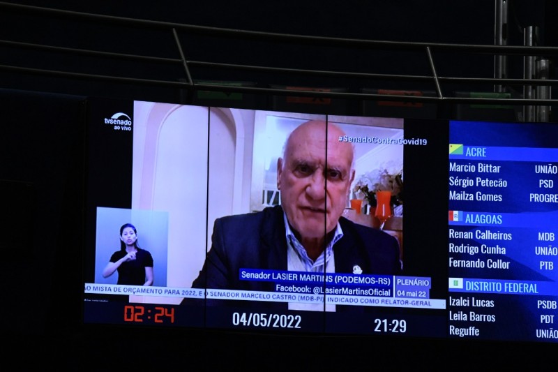 O senador Lasier Martins (Podemos-RS) lamentou as decisões do Supremo Tribunal Federal contrárias ao artigo da Constituição que garante a inviolabilidade dos parlamentares por opiniões, palavras e votos - Agência Senado
