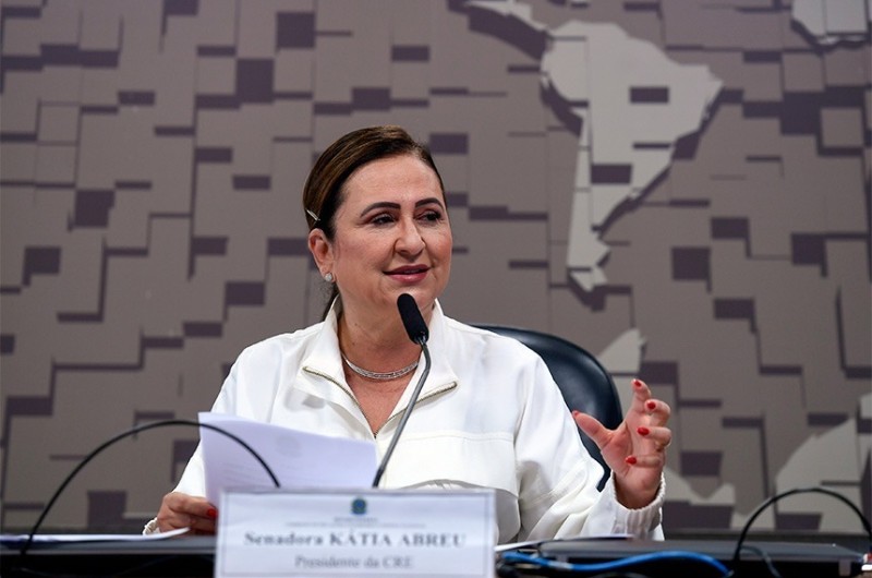 Senadora Katia Abreu (PP-TO), presidente da Comissão de Relações Exteriores (CRE) - Agência Senado