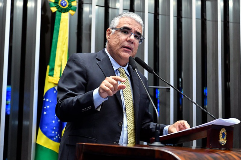 O Senador Eduardo Girão (Podemos-CE) classificou como 'aberrações' certas decisões tomadas por alguns dos ministros do Supremo - Waldemir Barreto/Agência Senado