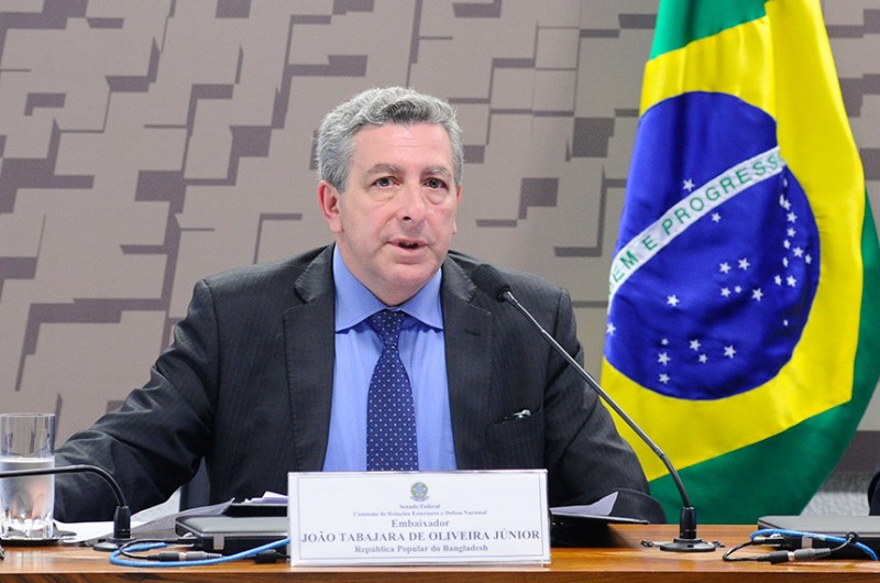 Em sua sabatina, o diplomata João Tabajara de Oliveira Júnior se comprometeu a reforçar o atendimento a turistas brasileiros na Albânia - Geraldo Magela/Agência Senado