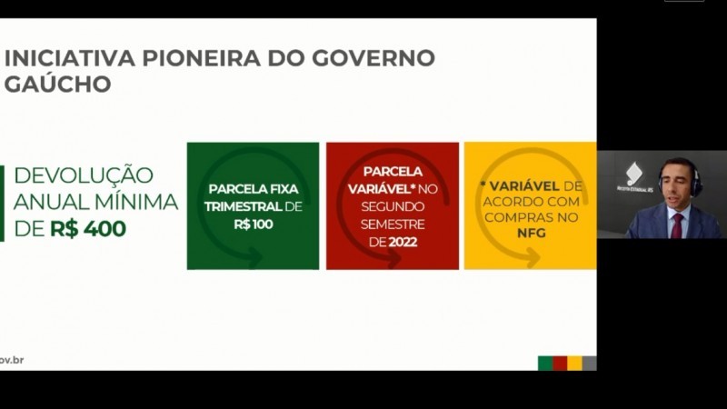 Alonso fez uma apresentação do Devolve ICMS e tirou dúvidas - Foto: Divulgação / Secom Sefaz