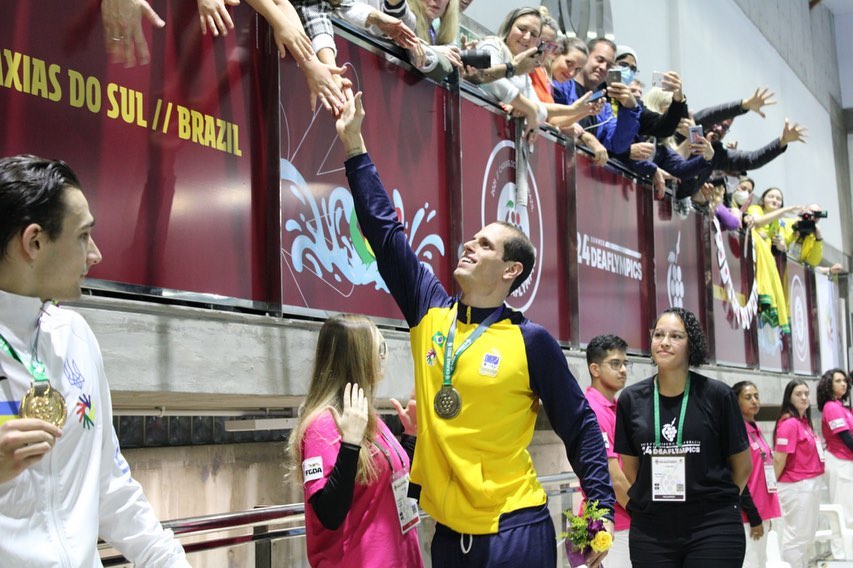 Guilherme Maia, maior medalhista do Brasil, conquistou dois bronzes nesta edição dos Jogos Surdolímpicos /Foto: Gizele Nozari