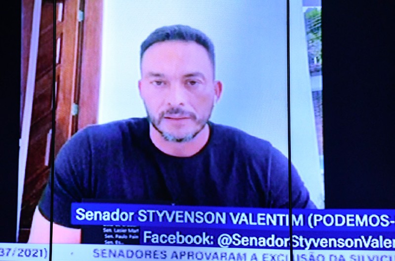 O senador Styvenson Valentim (Podemos-RN) denunciou as dificuldades que enfrentam os policiais no Brasil - Jefferson Rudy/Agência Senado