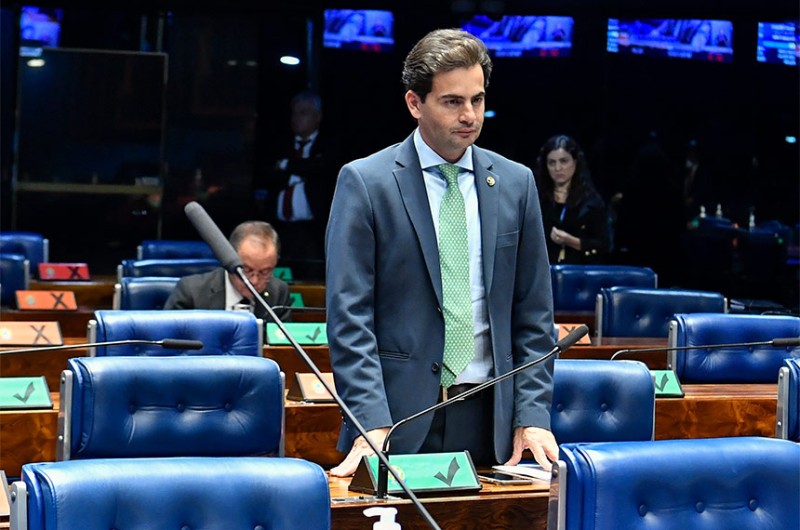 O senador Fabio Garcia (União-MT) disse que a empresa concessionária cobra pedágio sem dar a contrapartida prevista de duplicar 500 quilômetros de rodovia - Waldemir Barreto/Agência Senado