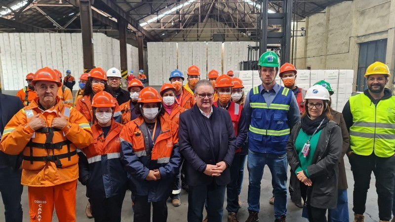 No porto do Rio Grande, Ranolfo destacou a importância da agenda ambiental alinhada com o desenvolvimento econômico - Foto: Itamar Aguiar / Palácio Piratini