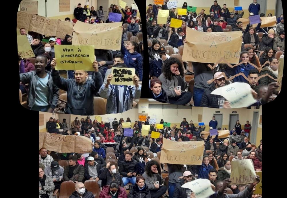 Alunos, pais e professores votaram contra a decisão