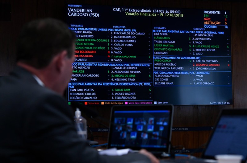 O senador Vanderlan Cardoso comandou a votação da proposta na CAE - Edilson Rodrigues/Agência Senado