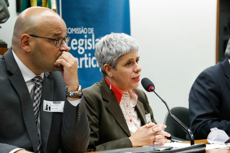 Vitor Neiva (E) e Eneá de Stutz e Almeida, em audiência sobre a Comissão de Anistia - (Foto: Elaine Menke/Câmara dos Deputados)
