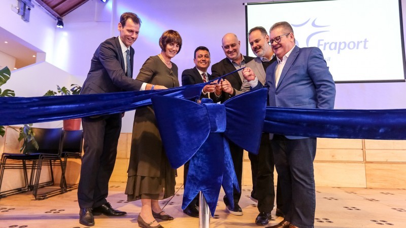 Solenidade de entrega da ampliação da pista de pouso e decolagem do aeroporto de Porto Alegre - Foto: Gustavo Mansur / Palácio Piratini