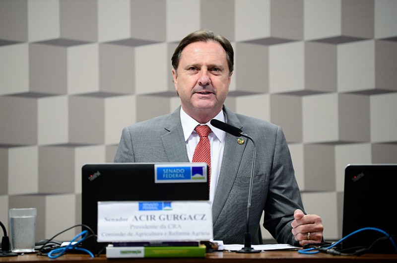 Presidente da CRA, Acir Gurgacz e Chico Rodrigues pediram a audiência - Pedro França/Agência Senado