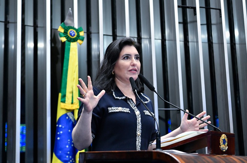 A senadora Simone Tebet destacou que a bancada feminina no Senado promoveu um seminário para discutir esse tema - Waldemir Barreto/Agência Senado
