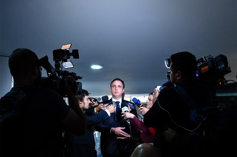 O presidente do Senado informou que ainda não há consenso no Congresso sobre a reforma tributária e acredita que ela não deve voltar à pauta da CCJ ainda esta semana - Waldemir Barreto/Agência Senado