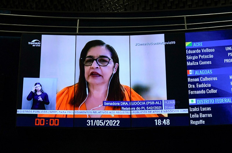 A proposta foi relatada pela senadora Dra. Eudócia. Foi o primeiro relatório da senadora, que assumiu o mandato na semana passada - Roque de Sá/Agência Senado