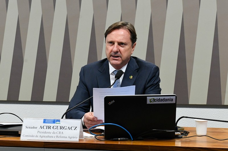 A Comissão de Agricultura e Reforma Agrária (CRA) do Senado é presidida por Acir Gurgacz - Roque de Sá/Agência Senado