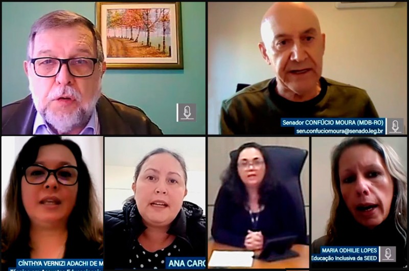 Arns, Confúcio e as convidadas da audiência - Agência Senado