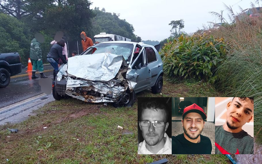 Rodrigo, Douglas e Kewen perderam a vida no grave acidente desta terça-feira, 7 - Foto: Jéssica Sotoriva/ Grupo Solaris/Divulgação