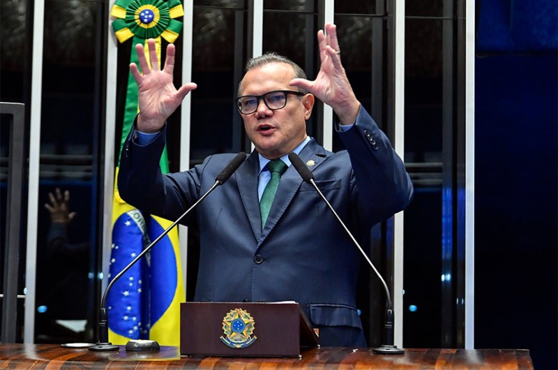 O senador Wellington Fagundes participou do Simpósio como presidente de Subcomissão Permanente de Proteção ao Pantanal - Waldemir Barreto/Agência Senado