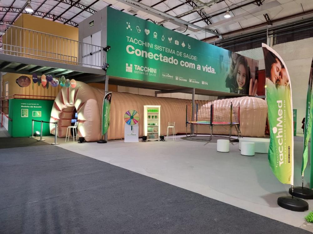 Estande do Tacchini na Expobento 2022. Crédito: Ana Paula Nicolini