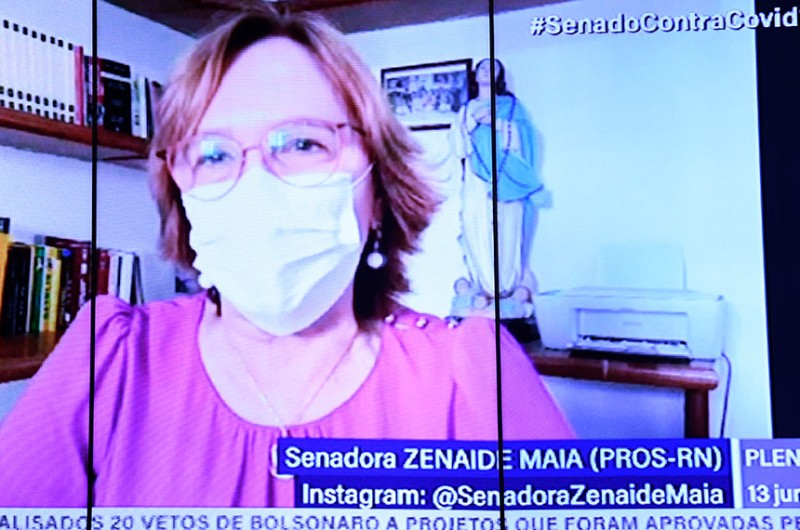 A senadora Zenaide Maia que essa medida "vai falir os estados”, retirando os recursos da educação e da saúde. - Jefferson Rudy/Agência Senado