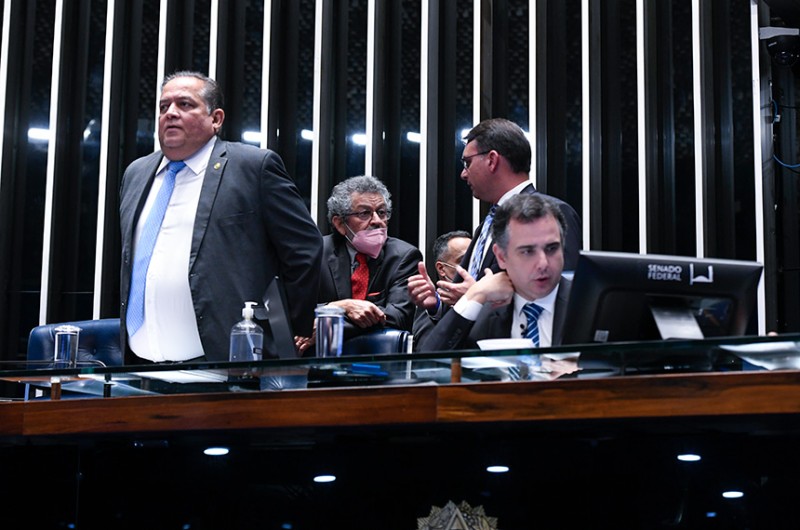 O presidente do Senado, Rodrigo Pacheco, convocou sessão extraordinária para esta terça-feira (14), às 10h. - Jefferson Rudy/Agência Senado