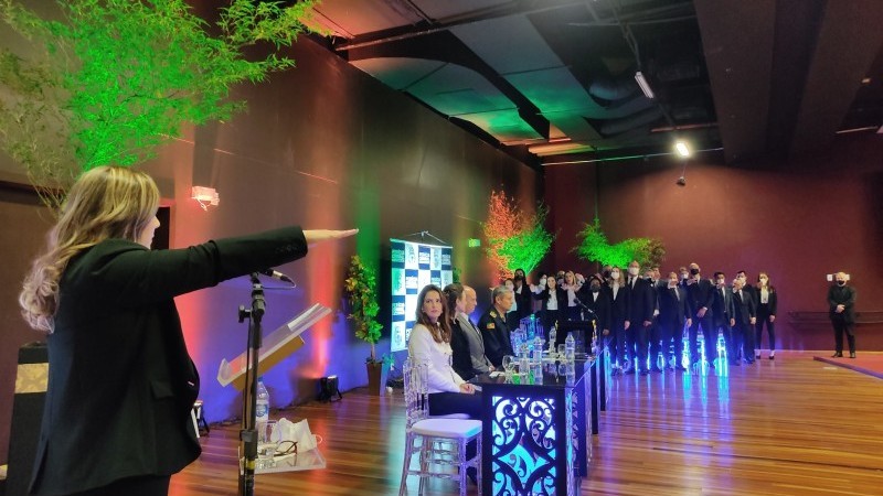 Formandos prestaram juramento de compromisso com o exercício das atividades de perícia - Foto: Tainá Costa/IGP