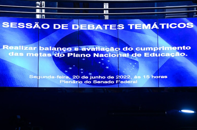 Sessão temática discutiu os rumos do PNE que completará o seu oitavo e antepenúltimo ano de vigência nos próximos dias - Jefferson Rudy/Agência Senado