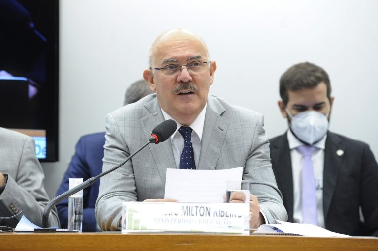 O então ministro Milton Ribeiro em audiência na Câmara dos Deputados - (Foto: Cleia Viana/Câmara dos Deputados)