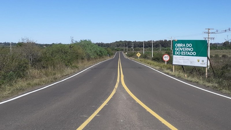Melhorias foram realizadas em 12 quilômetros, com investimento de R$ 2,5 milhões do programa Avançar - Foto: Divulgação / Daer