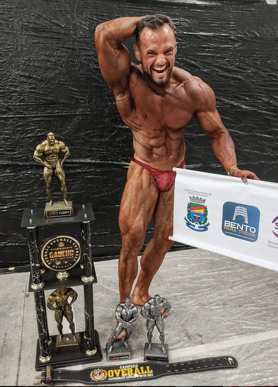 Morador de Bento brilha em Campeonato Gaúcho de Fisiculturismo