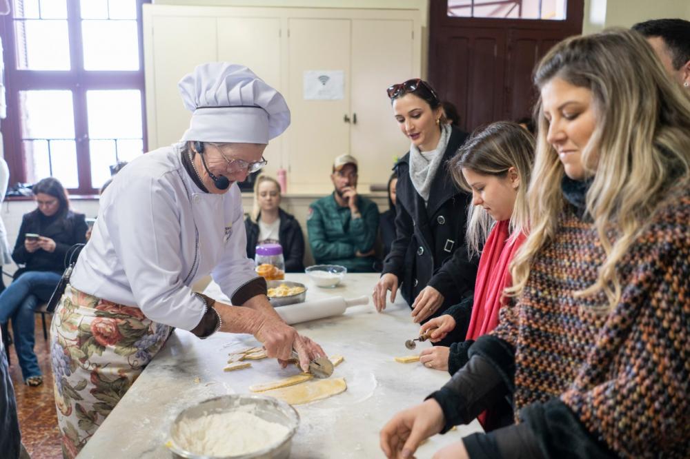 Registro de uma das oficinas do Garibaldi Gastrô. Crédito: Divulgação