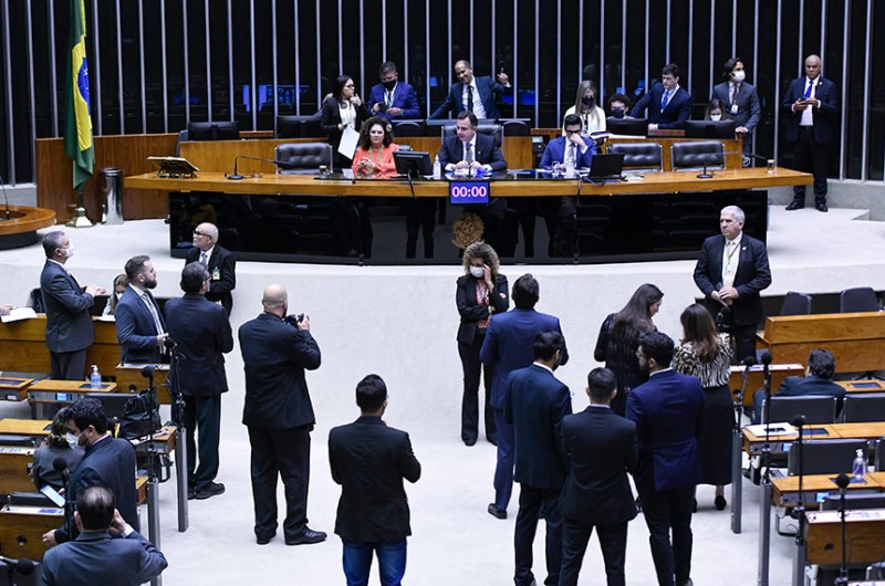 Rodrigo Pacheco apresentou os votos de pesar na abertura da sessão conjunta desta terça - Jefferson Rudy/Agência Senado