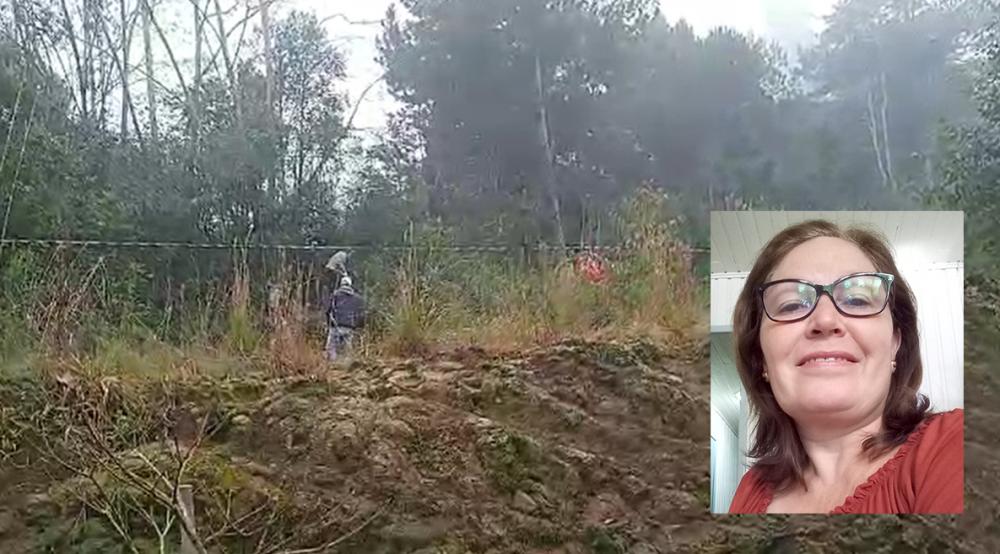 Corpo de Emilia (foto menor) foi encontrado em um loteamento no bairro Brasilia