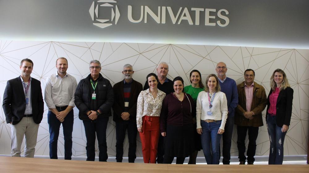 Diretores do Tacchini Sistema de Saúde estiveram em Lajeado para conhecer a estrutura da universidade