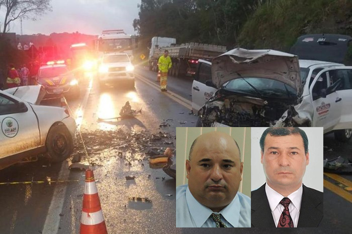 Servidores Hilário Silveira e Nicanor Lima foram as vítimas fatais no acidente - Foto: PRF/Divulgação