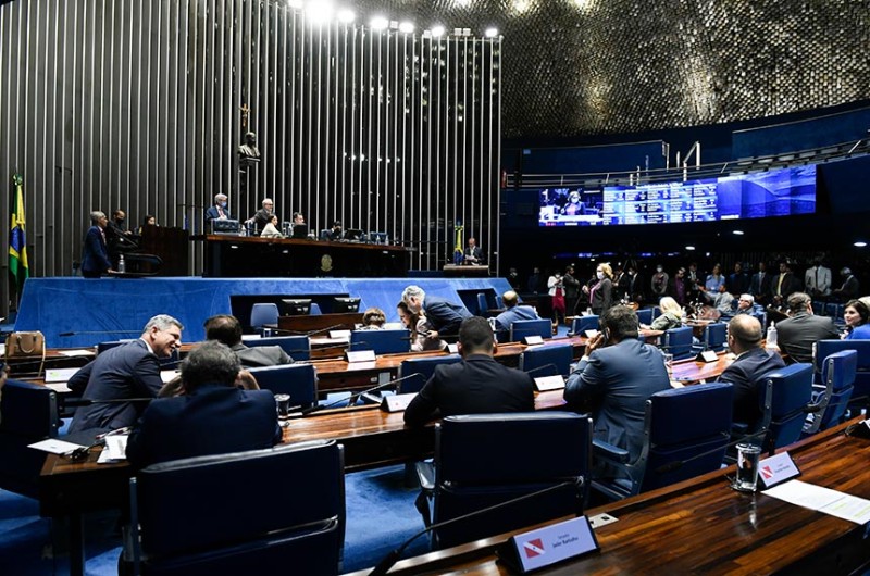 Plenário em sessão deliberativa, em 13 de julho: senadores retomam votações nesta semana, após recesso - Roque de Sá/Agência Senado