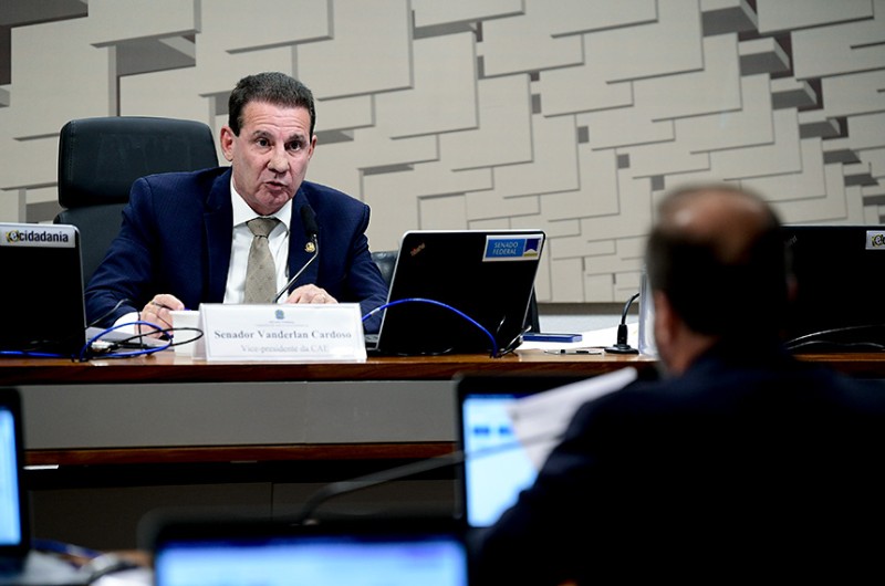 Vanderlan Cardoso presidiu a reunião da Comissão de Assuntos Econômicos (CAE) do Senado nesta quarta-feira - Pedro França/Agência Senado